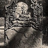 Sprechender Grabstein auf der Insel Föhr